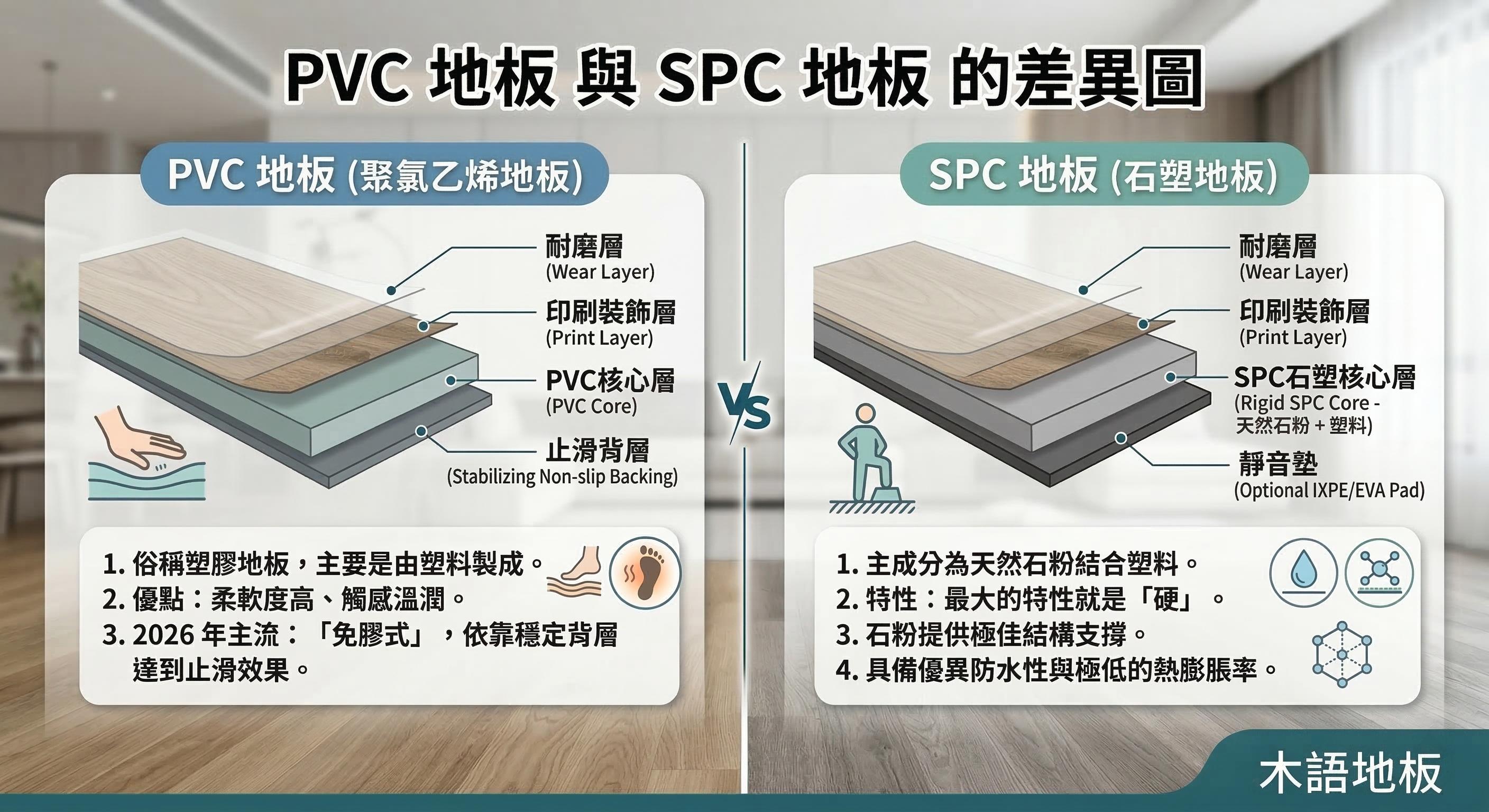 PVC地板與SPC地板差異