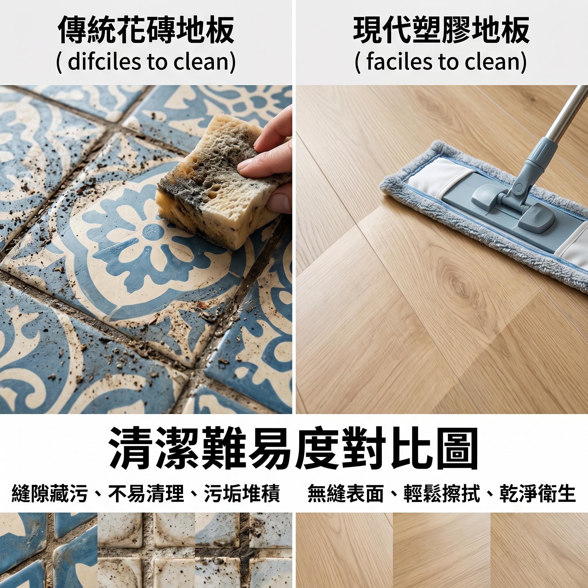 傳統磚地板vs.現代塑膠地板_木語地材